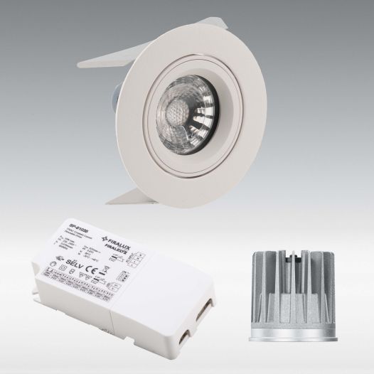 Firaled-Set FiraClick + LM 9W, CRI95, Dimmable White 1800-2800K