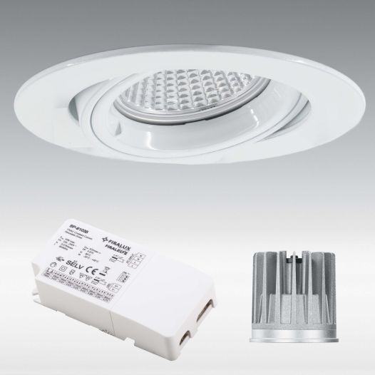 Firaled-Set RO + LM 9.1W, CRI95, dimmable white